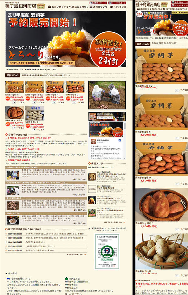 HP:種子島銀河商店